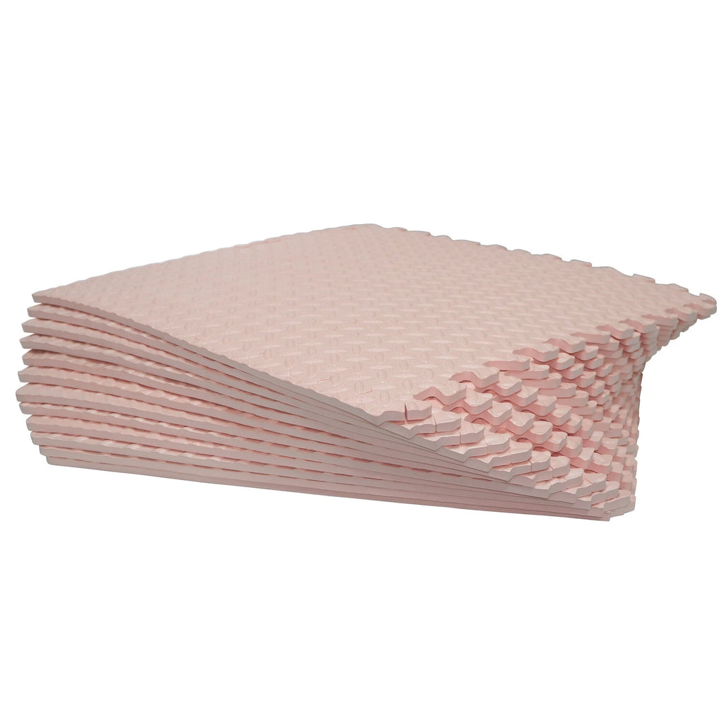 12X Interlocking EVA Foam Gym Floor Mats 24x24 - Pink