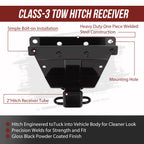 Class 3 Towing Trailer Hitch 2" Receiver for Jeep Grand Cherokee (2005–2010)