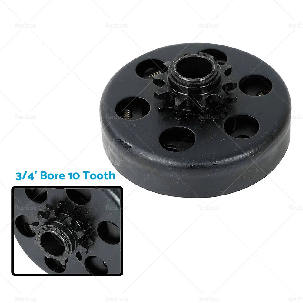Centrifugal Clutch 3/4" Bore 10 Tooth W/ #420 Chain for Go Kart (6.5HP)