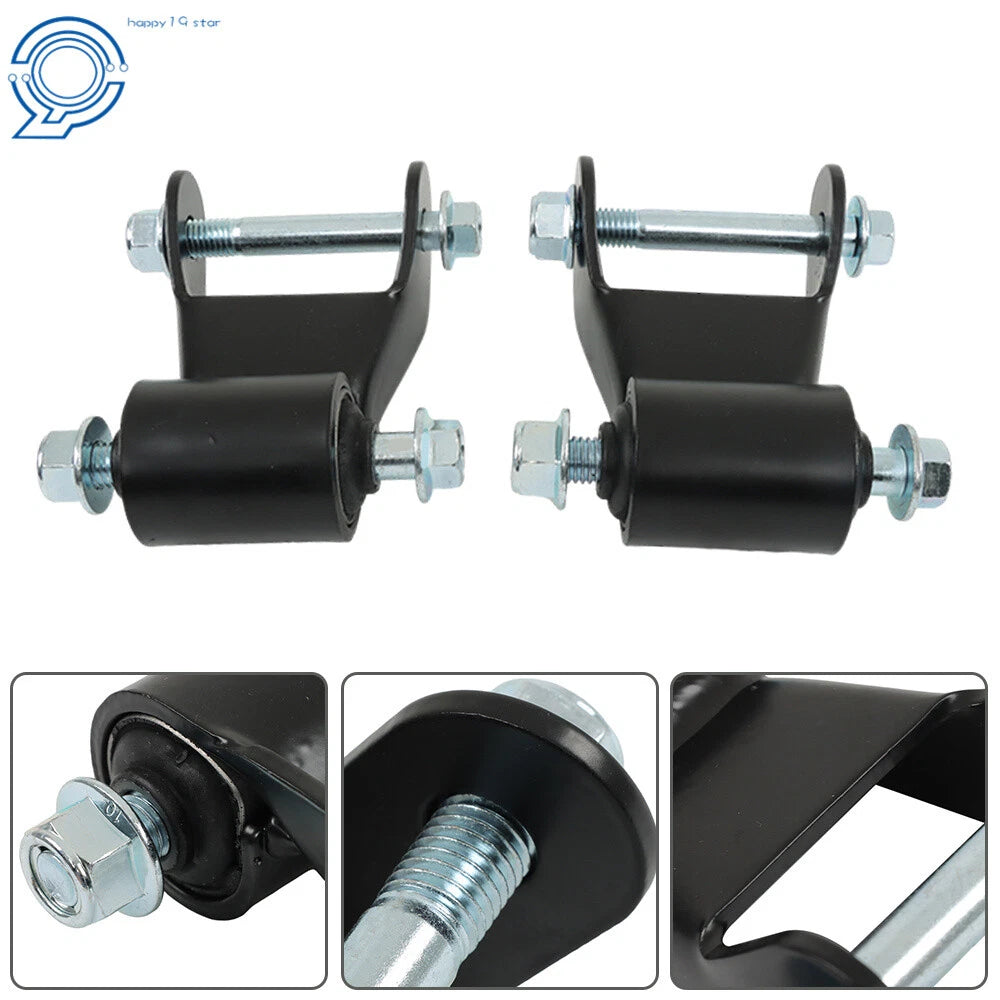 Rear Leaf Spring Hanger Bracket Shackle Kit for Chevy Silverado 1500 (1999–2013)