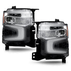 Set of 2 LED Headlights for Chevy Silverado 1500 LTZ (2022–2026) Chrome w/DRL