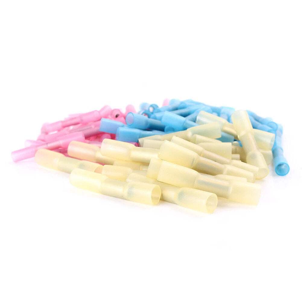 100Pcs Waterproof Heat Shrink Butt Connectors for Automotive Wiring
