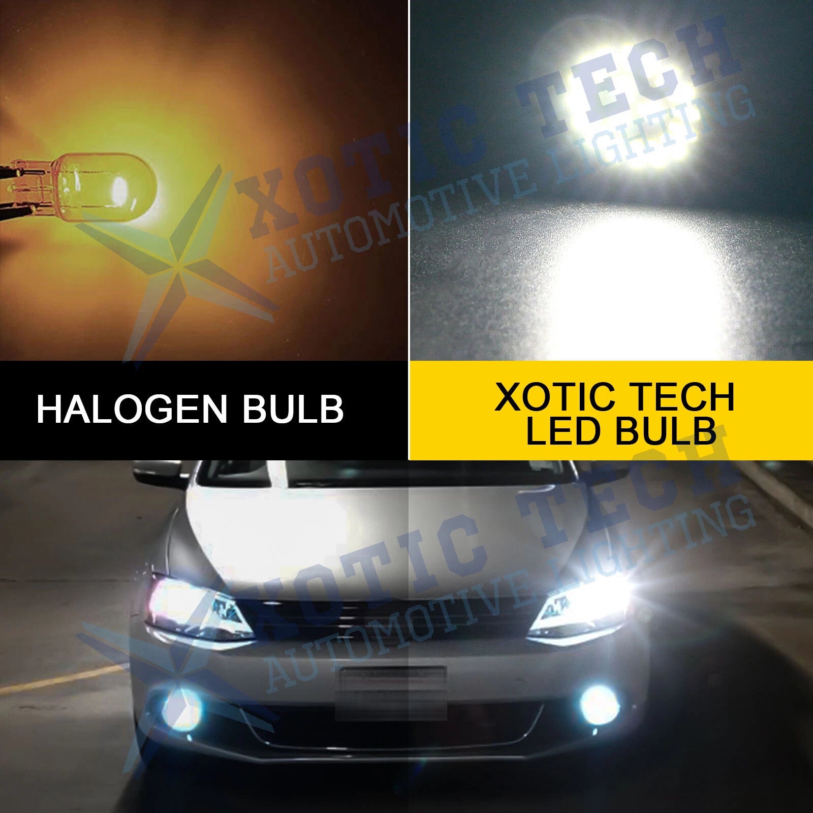 Xenon White LED Backup Reverse Light Bulbs for Ford Mustang (2015-2019)