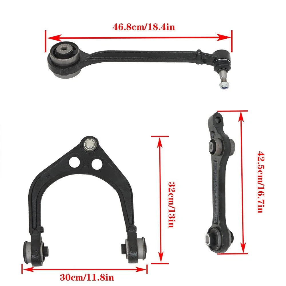 Set of 2 Front Upper Lower Control Arms for Dodge Charger Challenger 300 (2011–2019)