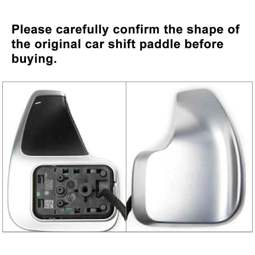 Silver Steering Wheel Shift Paddle Extension for BMW 3 5 Series (2012-2019)