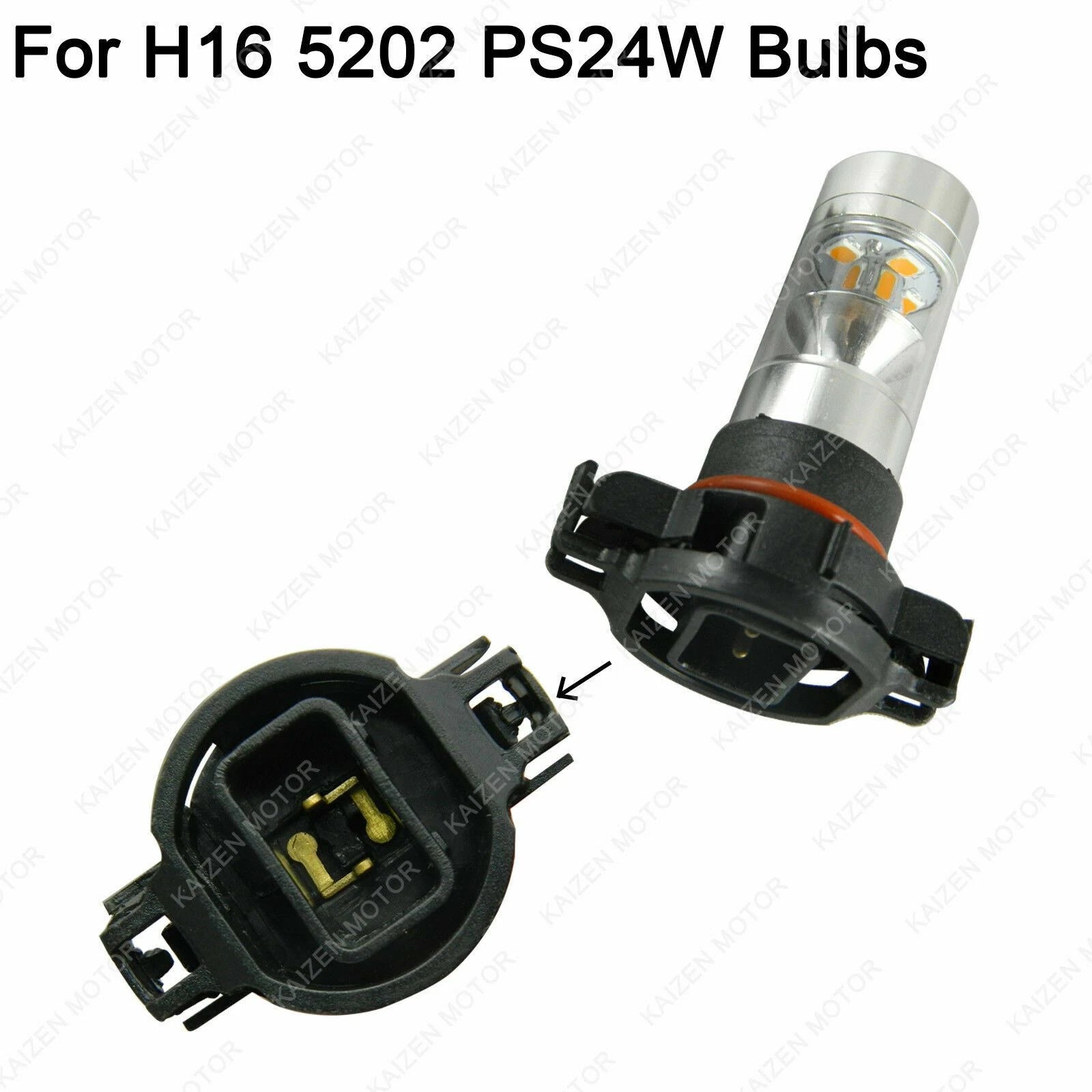 H16 2504 PS24W Female Plug Wiring Harness Socket for Headlight Fog Light (2004-2004)