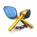 2X Anti-Glare Motorcycle Rearview Mirrors 8mm 10mm for Honda Suzuki Kawasaki KTM