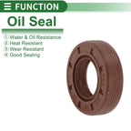 Set of 5 Oil Seals FKM Rubber 20x38x10mm for Various Models 