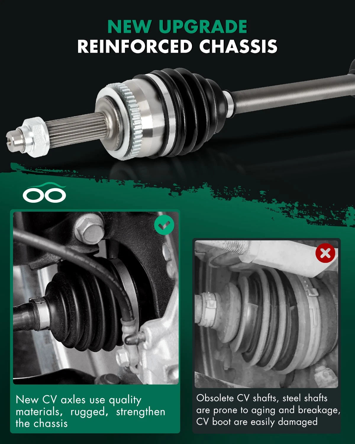CV Axle for Dodge Attitude, Hyundai Accent, Kia Rio (2000–2023)