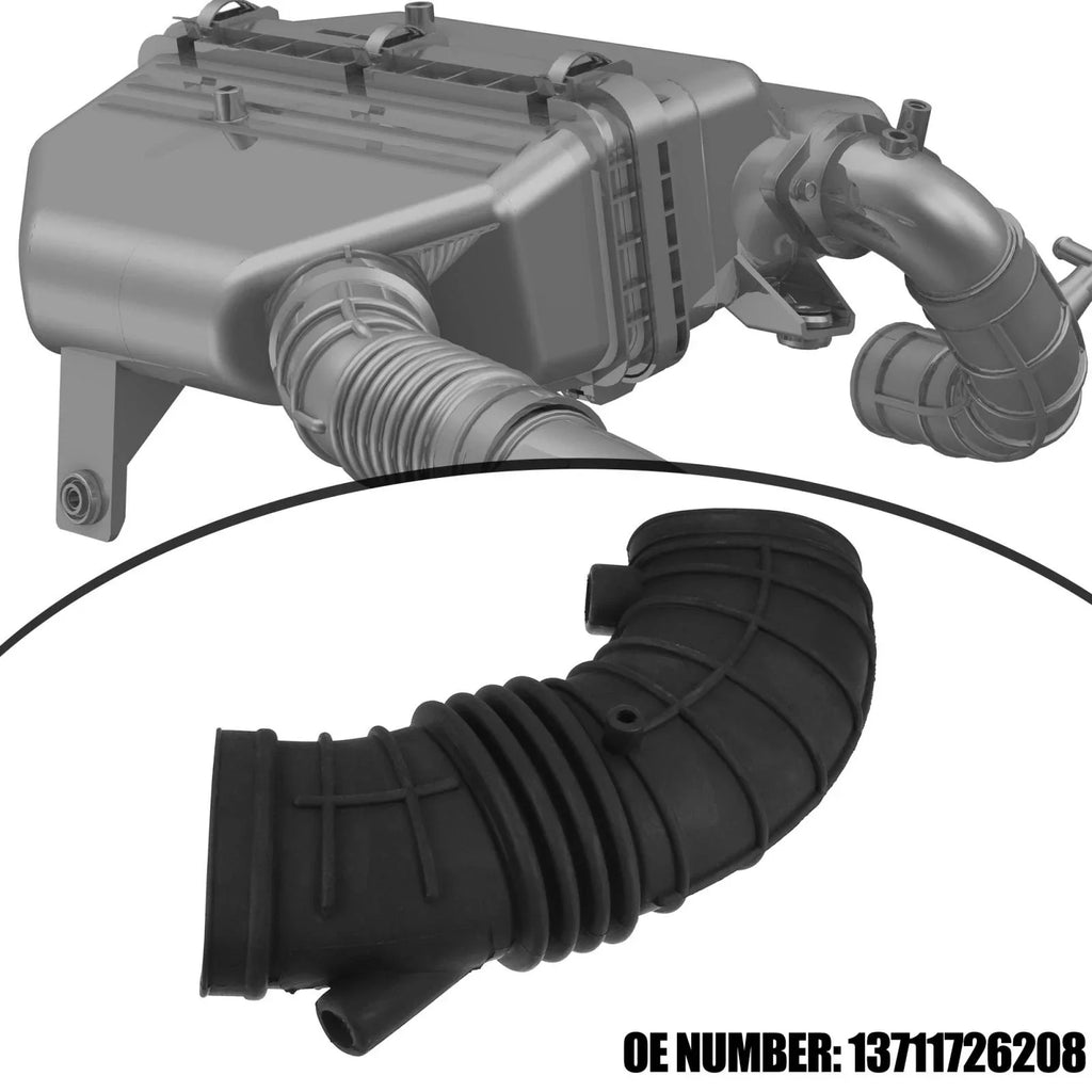 Air Duct Filtered Pipe Air Intake Hose Tube for BMW 525i (1989-1990)