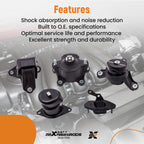 5X Engine Motor & Trans Mount for Honda Accord 2.4 (2008-2012)