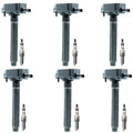Set of 6 Ignition Coils & NGK Iridium Spark Plugs for Ram 1500, Wrangler (2011–2023)