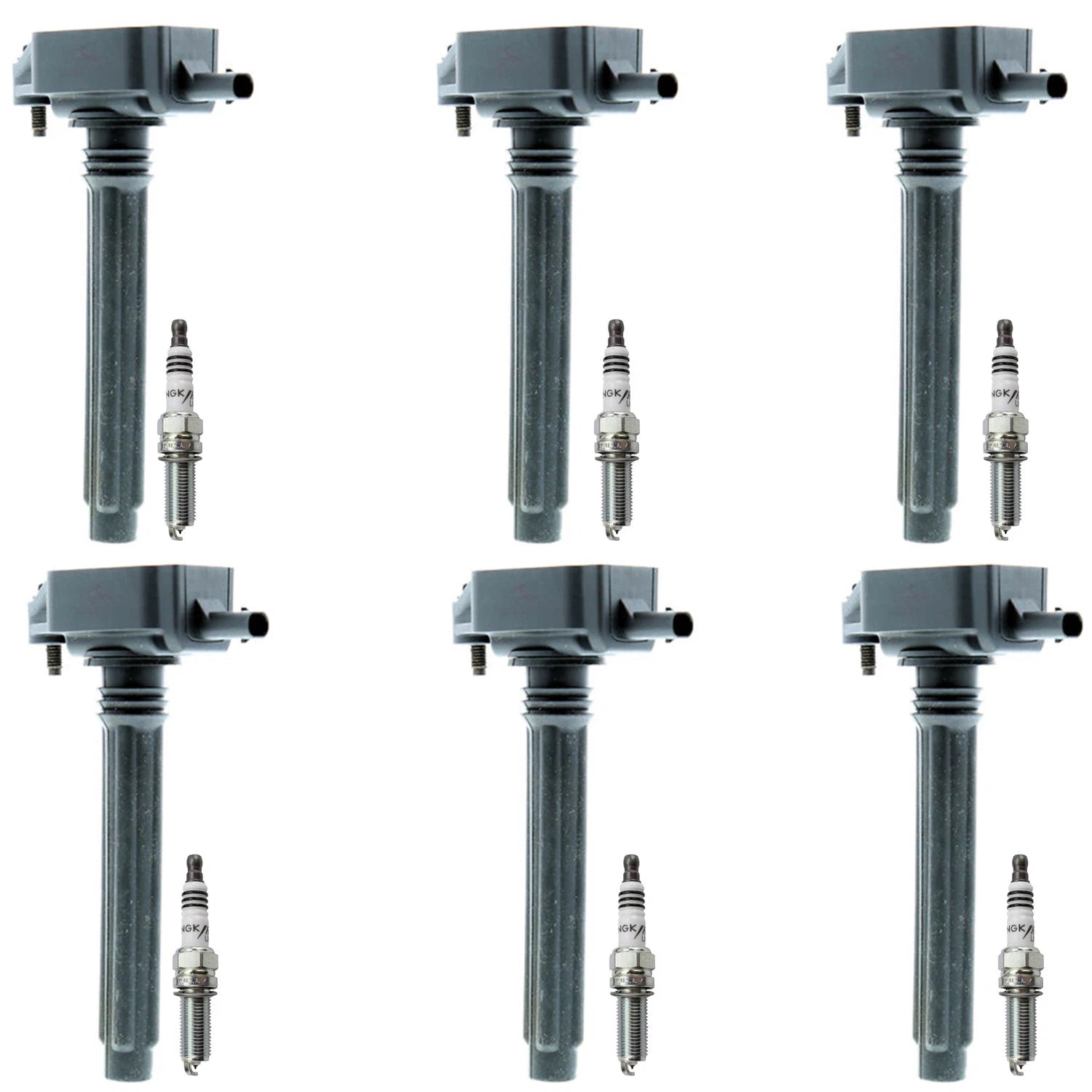 Set of 6 Ignition Coils & NGK Iridium Spark Plugs for Ram 1500, Wrangler (2011–2023)