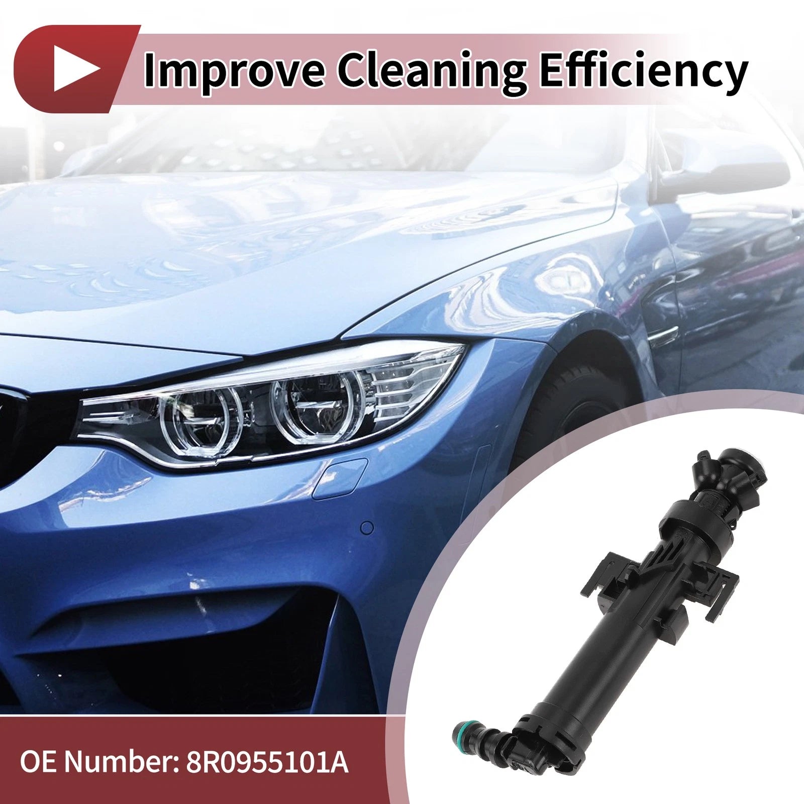 Headlight Washer Nozzle for Audi Q5 (2009–2017) No. 8R0955101A
