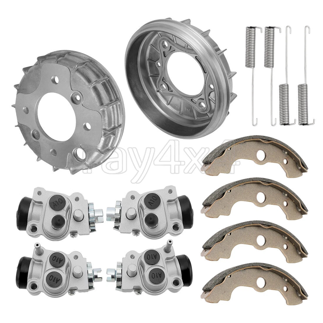 Front Brake Wheel Cylinders & Drums Kit for Honda TRX300FW (1988–2000)