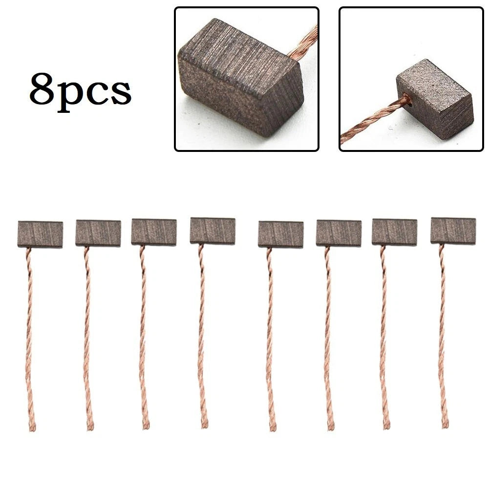 8Pc Carbon Brush for Blower Motor Fan Wiper Motor (6x6x10mm)
