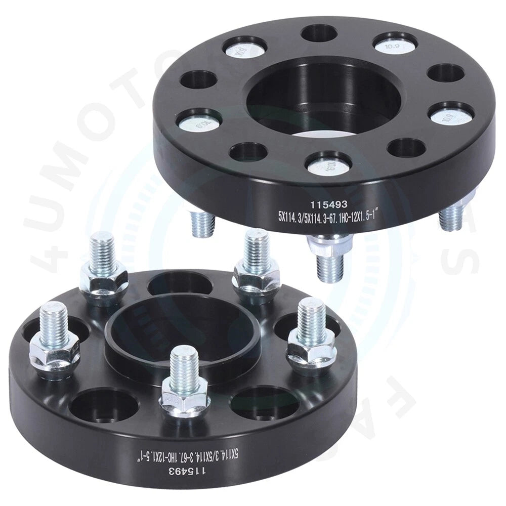 2x Wheel Spacers 1" for Jeep Kia Hyundai Mazda Mitsubishi