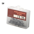 100pcs Carbon Steel Fish Hooks for Fishing Accessories