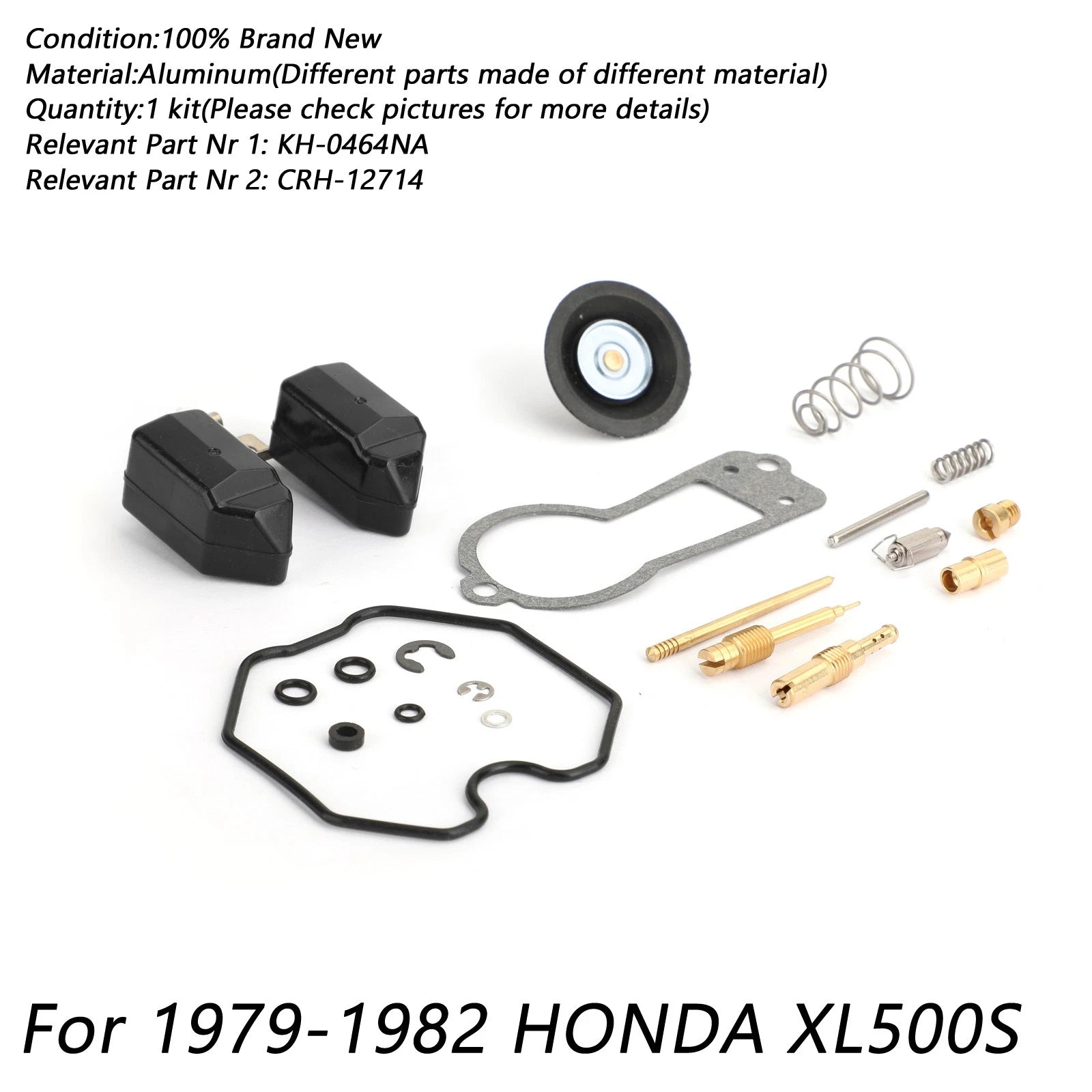 Carburetor Repair Rebuild Kit for Honda XL500 XL500S (1979–1982)