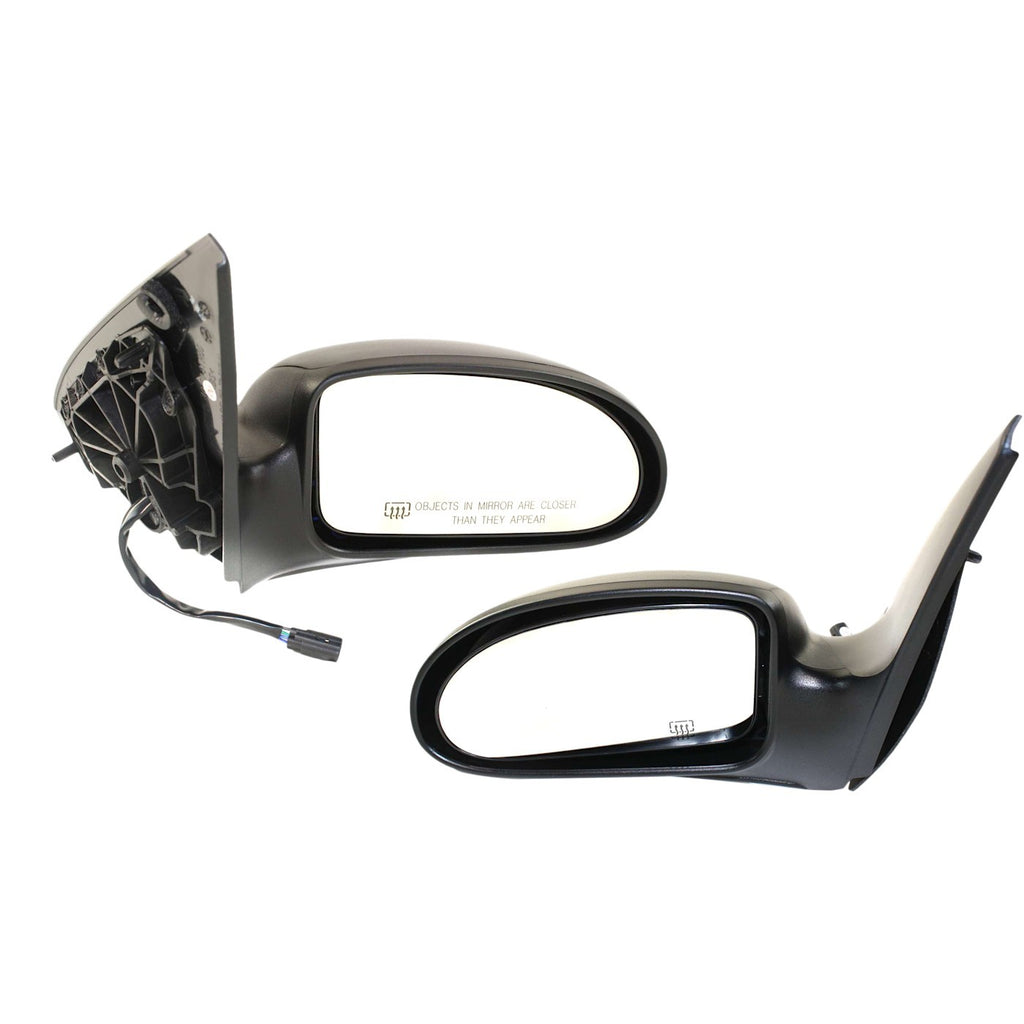 Set of 2 Power Heated Mirrors for Ford Focus (2003–2007) Black
