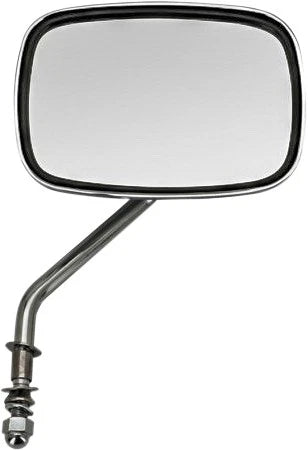 Chrome Short Stem Right Side Mirror for V-Twin Bikes (HARDDRIVE)