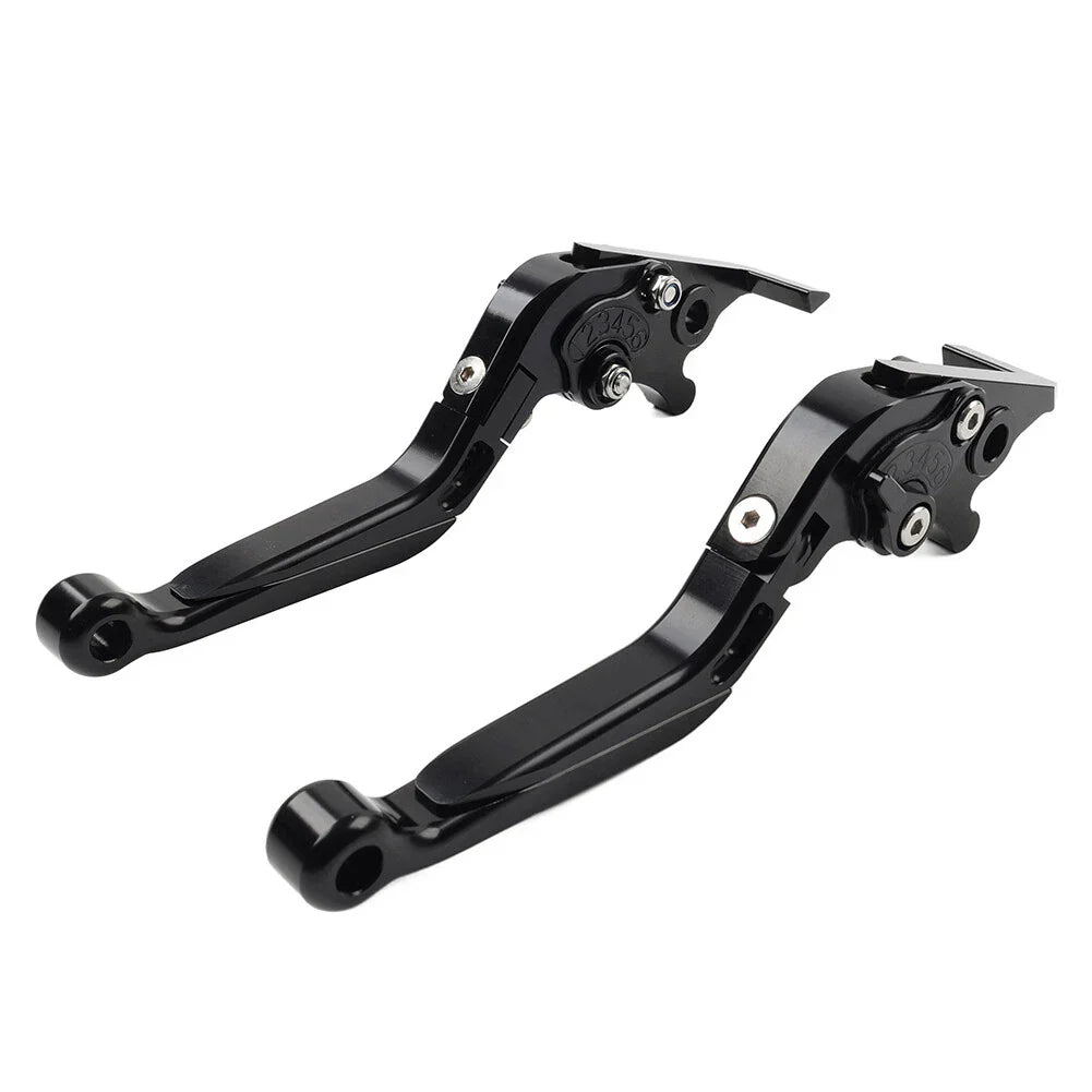 Black Extendable Brake Clutch Levers for Suzuki GSXR600 GSXR750 GSXR1000 (06-10)