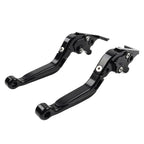 Black Extendable Brake Clutch Levers for Suzuki GSXR600 GSXR750 GSXR1000 (06-10)