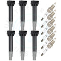 Set of 6 Ignition Coils & Spark Plugs for Chrysler Sebring Dodge Charger (2006–2010)