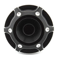 Black & Silver Frame Hole Cover Caps for Harley X350