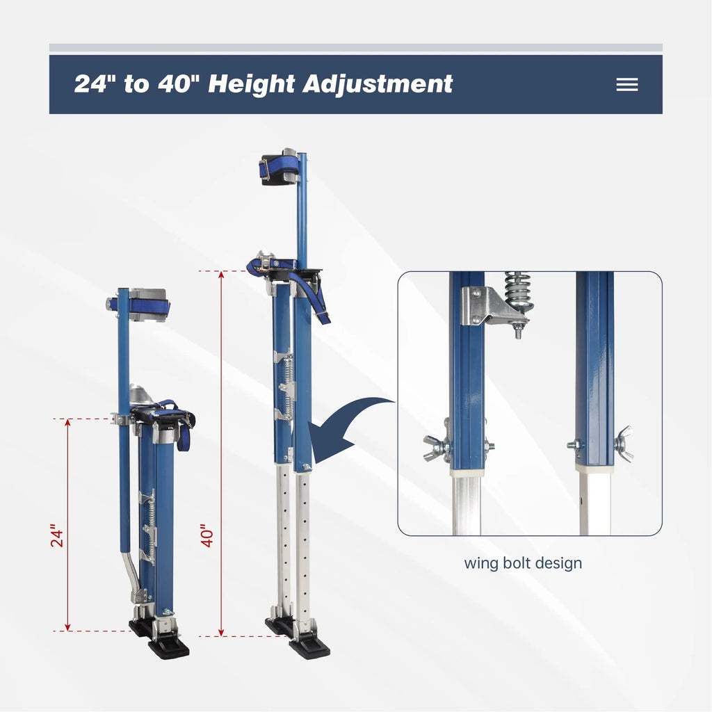 Drywall Stilts for Taping Painting (24-40 Inch)