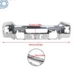 Chrome Front Bumper for GMC Sierra 2500HD (2015-2019) with Sensor Hole