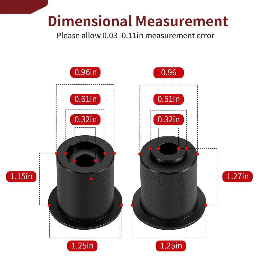 8 Pcs Door Bushings Set for Pioneer 1000-6 Deluxe Crew SXS1000M6D (2019–2024)