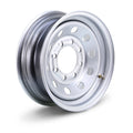 Libra 16x6 HD Trailer Wheel for 8 Lug (6.5" Bolt Pattern) Silver Mod-17060