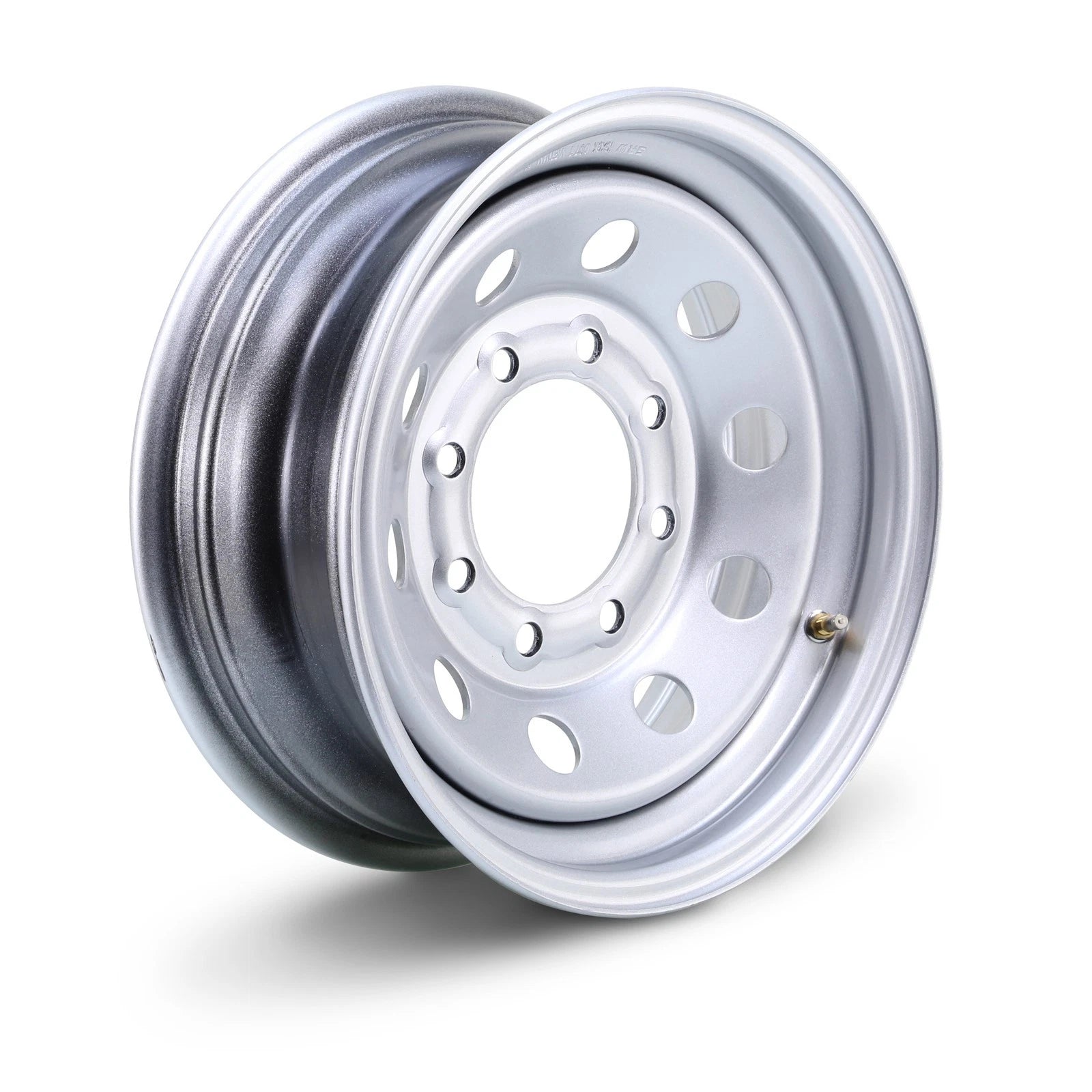 Libra 16x6 HD Trailer Wheel for 8 Lug (6.5" Bolt Pattern) Silver Mod-17060