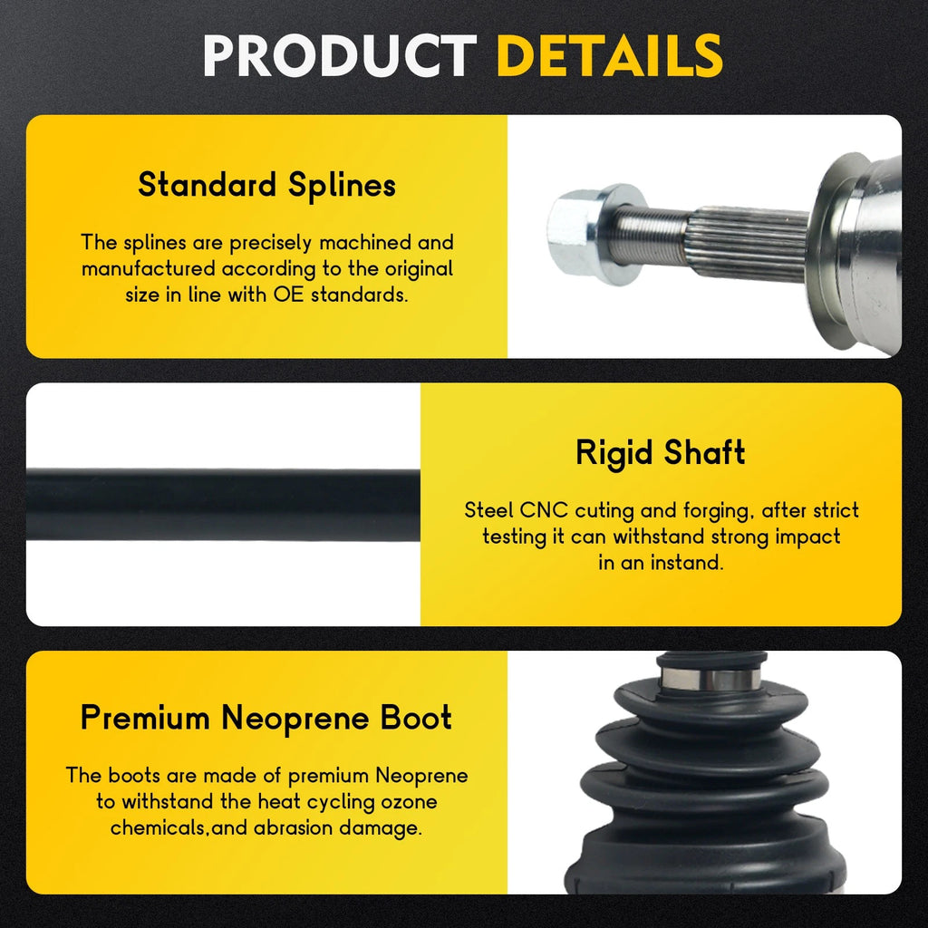 CV Axle Shaft Assembly for Nissan 350Z (2003–2009) Rear Driver Side