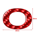 Carbon Red Alphabet Letter Decals Stickers for Car Badge Emblem (All Years)