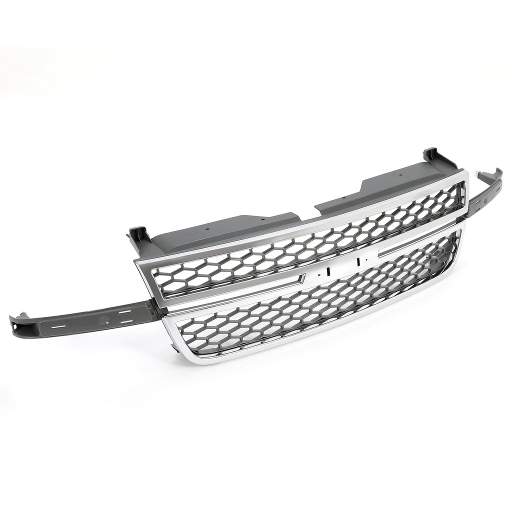 Chrome Honeycomb Grille for Chevrolet Silverado 1500 2500 3500 HD (2003–2007)