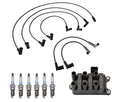 Set of 6 Denso Ignition Coil Wire Spark Plug Kit for Ford Mazda 3.0L V6