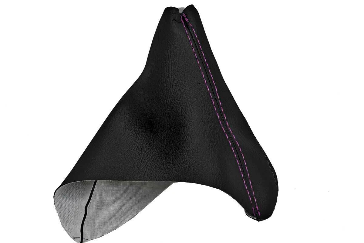 Emergency Brake Boot Cover Leather for BMW E90 (2005–2013) Purple Stitch