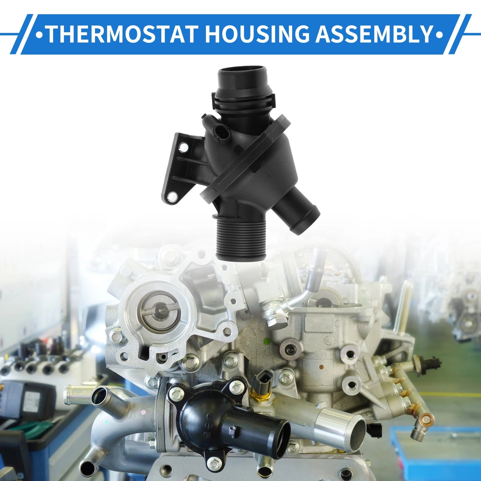 Thermostat Housing for BMW 228i 320i 328i 428i 528i X1 X3 X4 X5 (2012–2019)