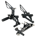 Set of 2 Rearset Foot Pegs + Shift Rod for Triumph Daytona 675 (2006–2012)