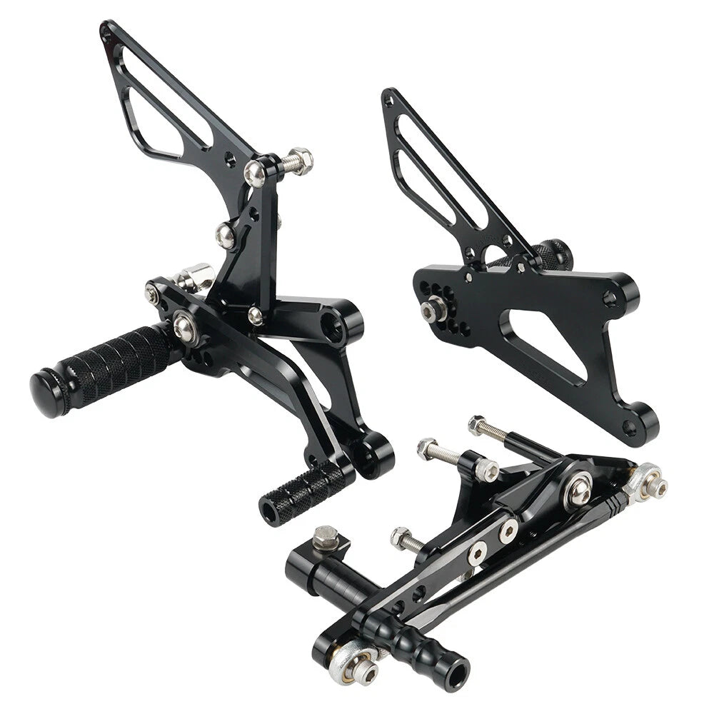 Set of 2 Rearset Foot Pegs + Shift Rod for Triumph Daytona 675 (2006–2012)