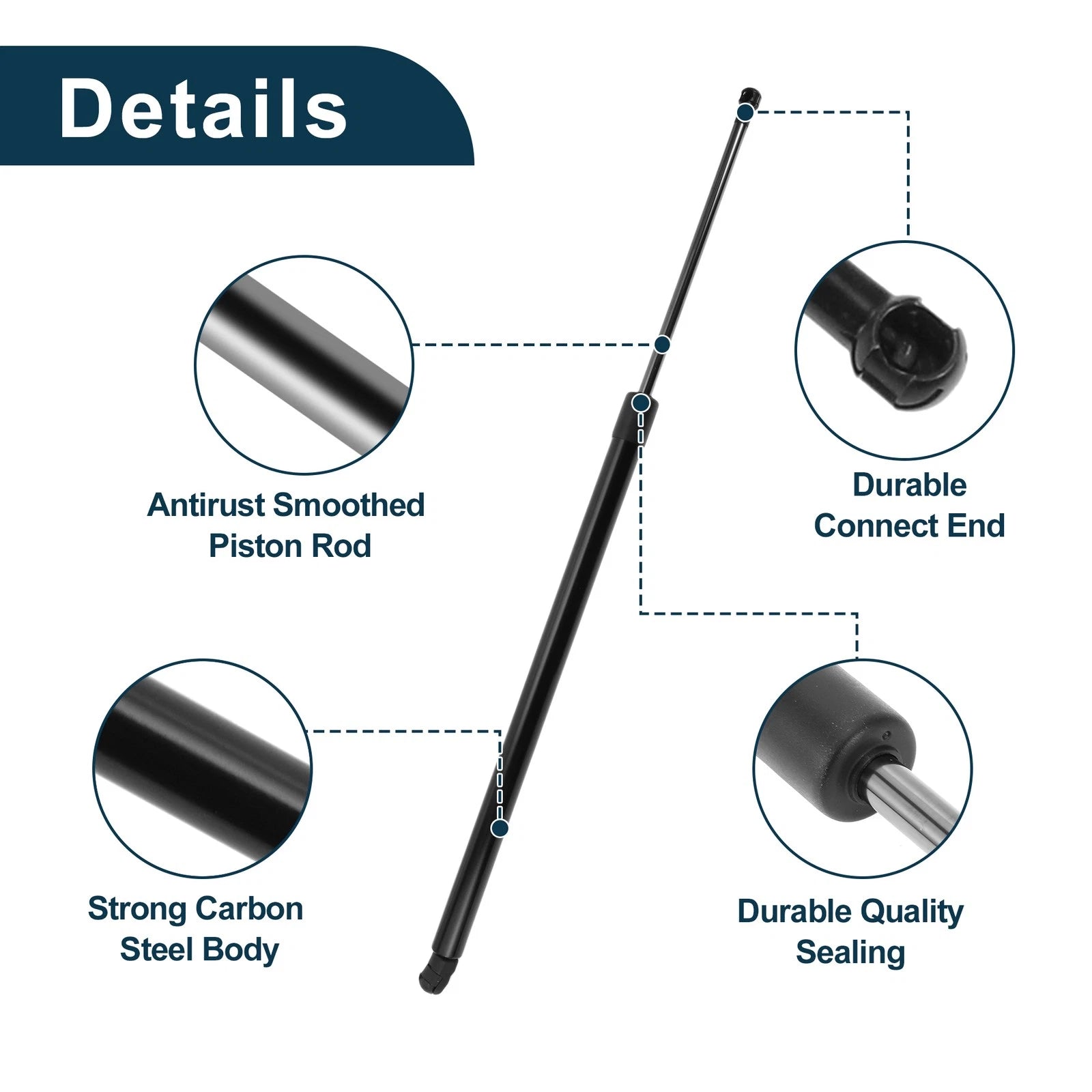 Rear Window Glass & Tailgate Lift Supports Struts for Infiniti QX56 (2004–2010)
