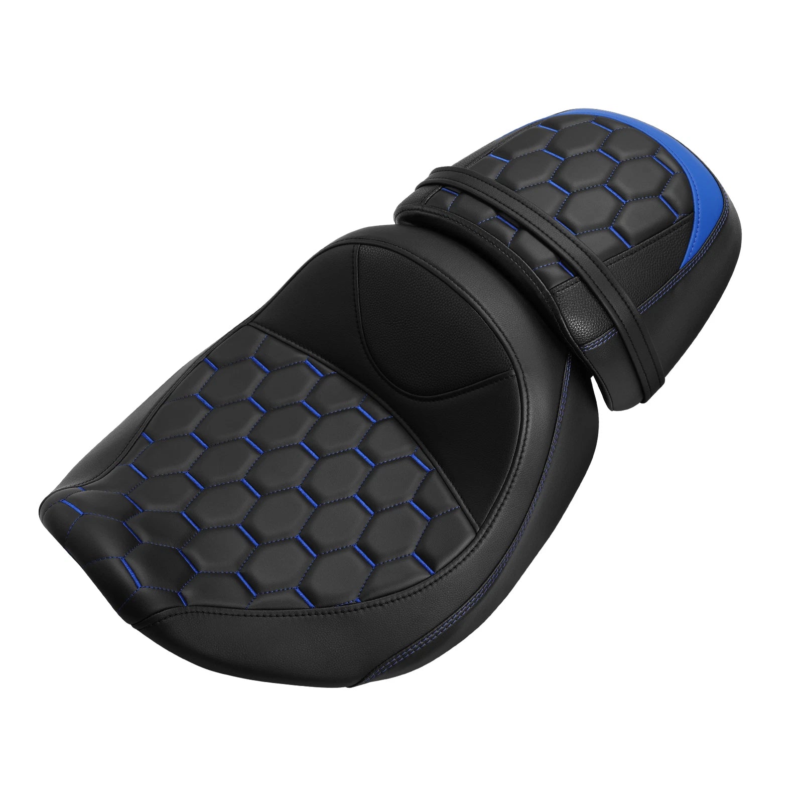 Driver Passenger Seat for Harley CVO Street Road Glide (2023–2024) Black Blue