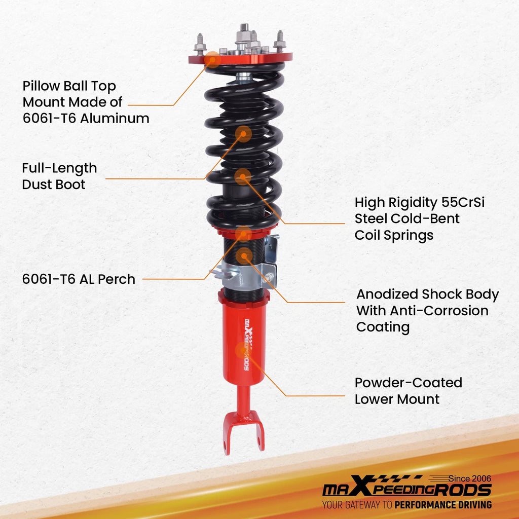 Coilovers Suspension Kit for Infiniti G35 Coupe/Sedan (2003–2007)