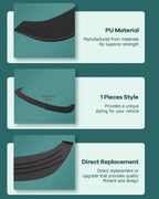 Front Bumper Lip Splitter Chin Spoiler V2 Style for Universal Fit