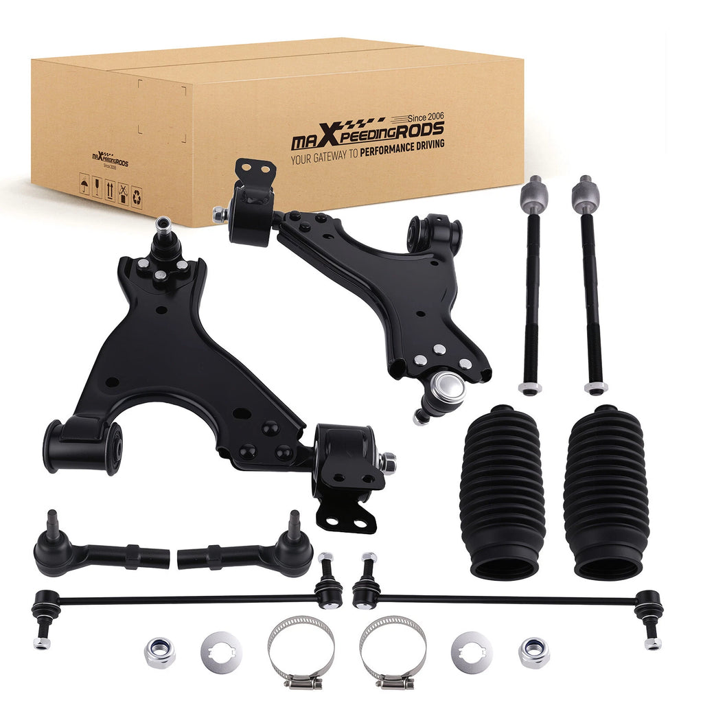 Front Suspension Kit Control Arms Ball Joints Tie Rod for Saturn Outlook (2007–2010)