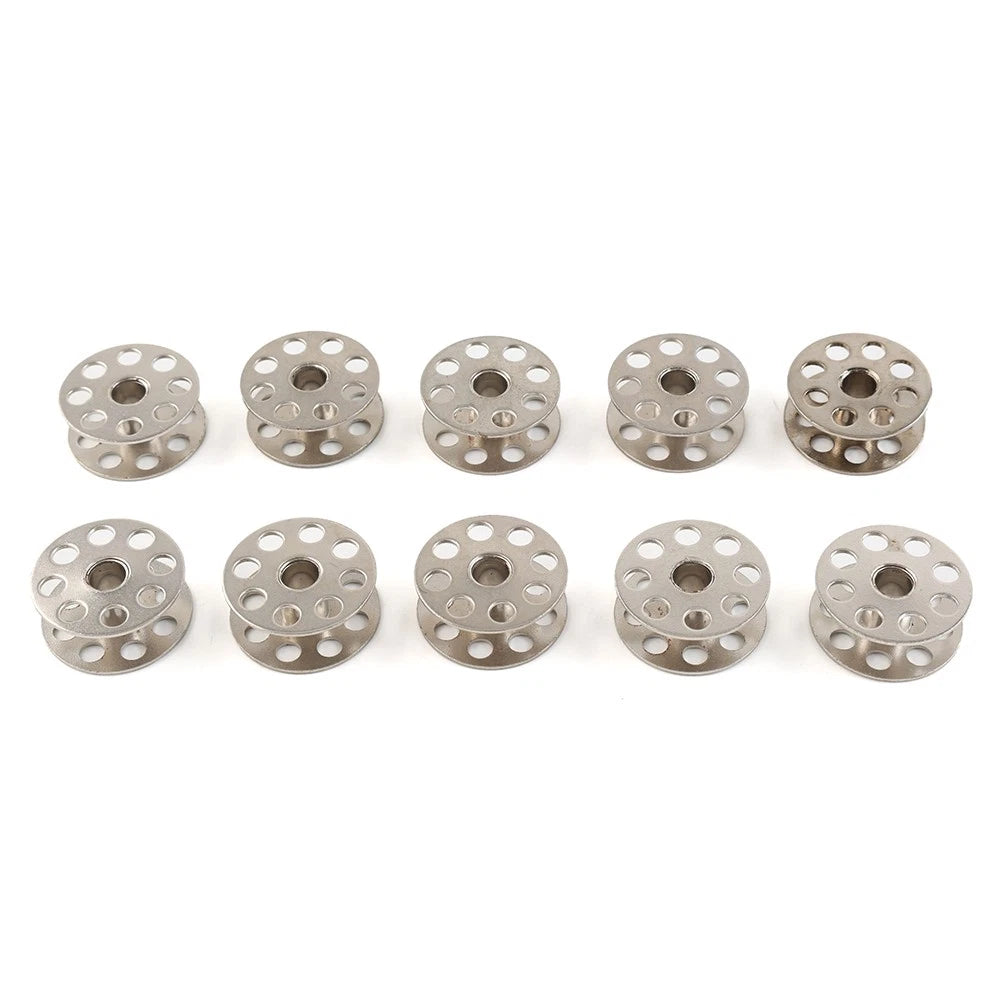 Set of 10 Metal Large Bobbins for Juki DNU-241, DNU-1541, DNU-1541S