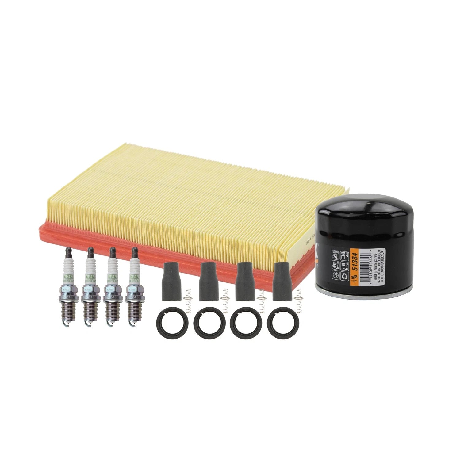 Tune Up Kit with 4 NGK Spark Plugs & Coil Boots for Kia Optima Rondo (2006–2013)
