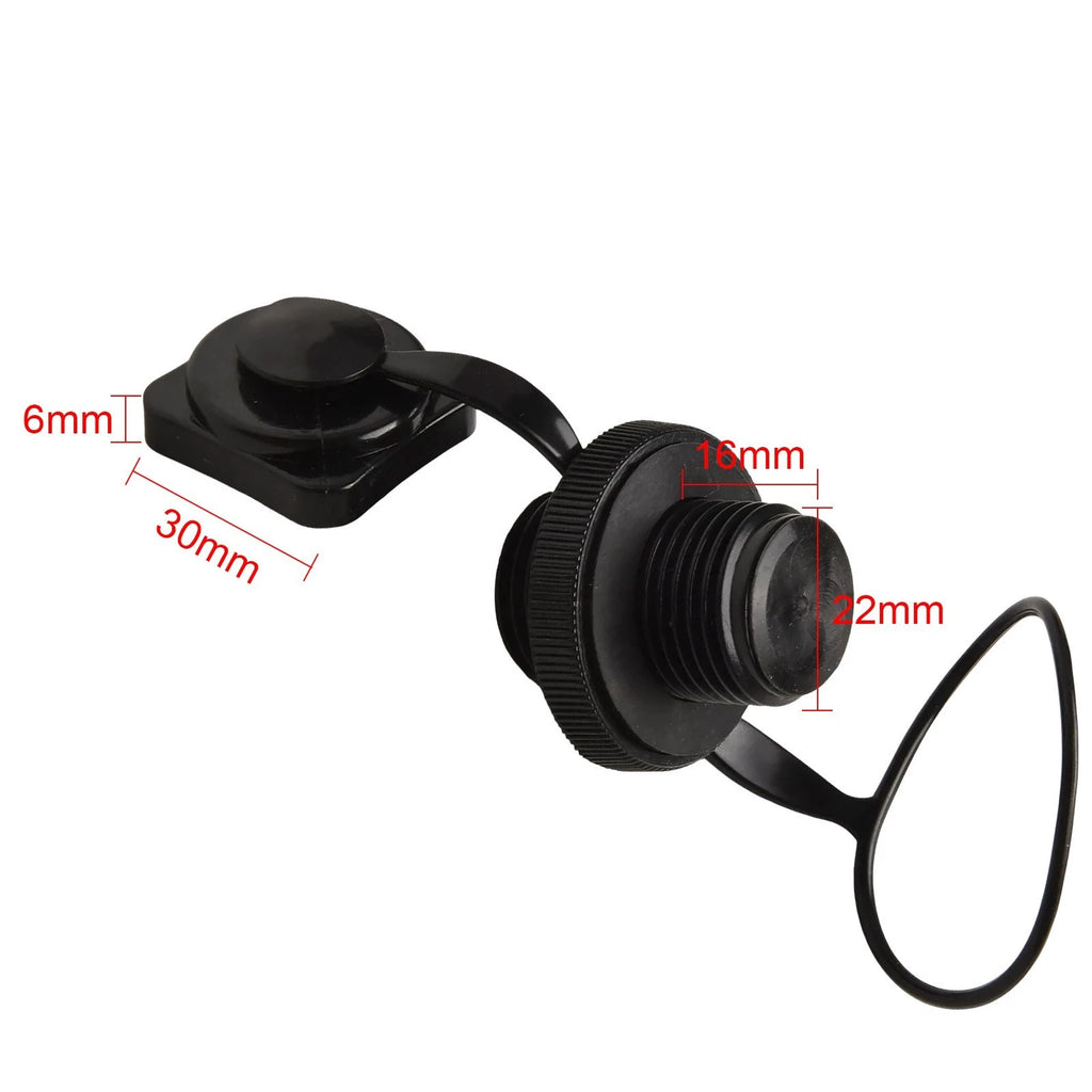 2X Inflatable Boat Air Valve Cap ABS Plastic Leak Proof